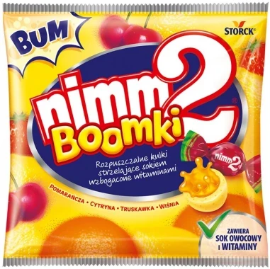 Cukierki Storck Nimm2 Boomki, mix smaków, 90g