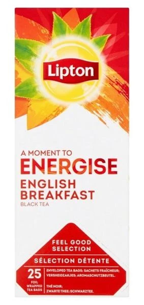 Herbata czarna w kopertach Lipton Classic English Breakfast, 25 sztuk x 2g