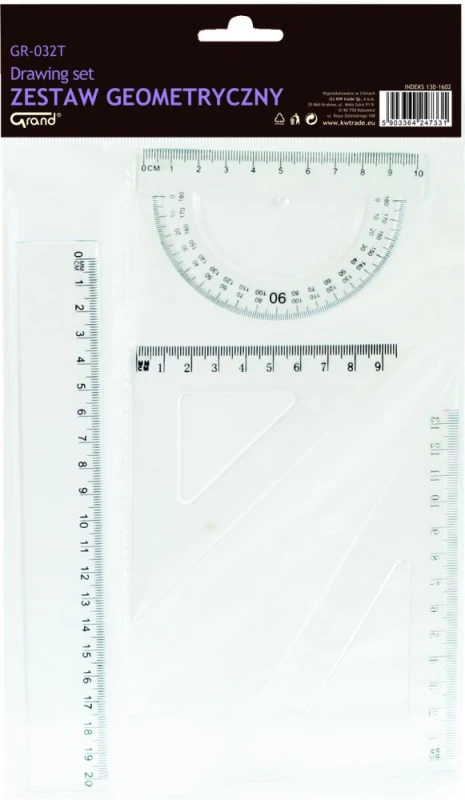 Zestaw geometryczny Grand GR-032T 4 elementy