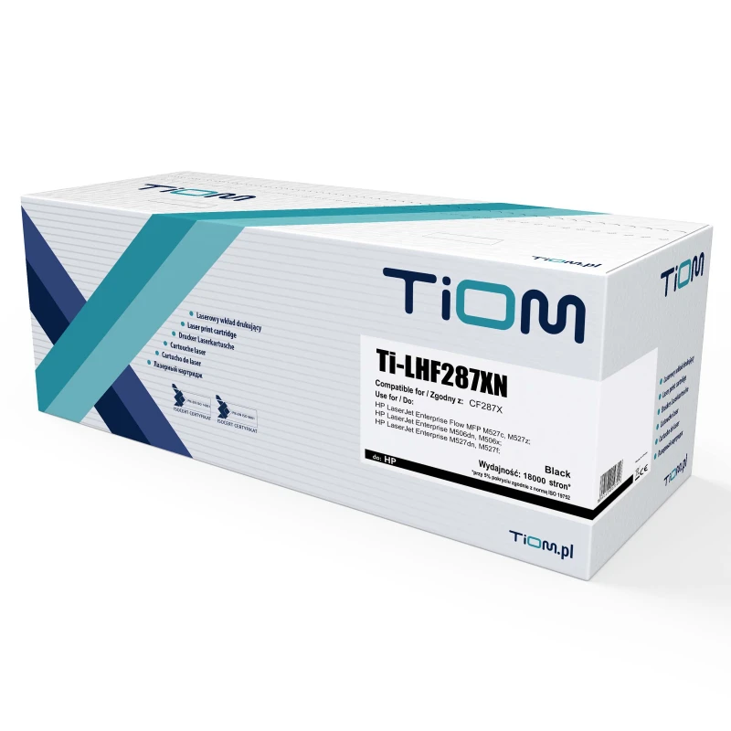 Toner Tiom Ti-LHF287XN 87X (CF287X), 18000 stron, black (czarny)