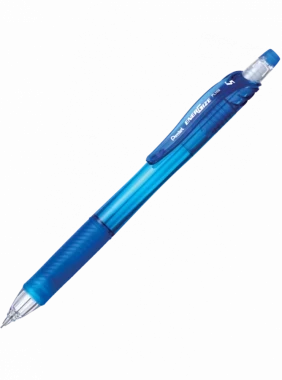 Ołówek automatyczny Energize Pentel PL105, 0.5mm, z gumką, niebieski