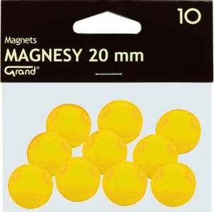 Grand Magnets w kolorze żółtym o średnicy 20 mm