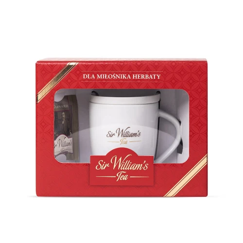 zestaw prezentowy Sir William's Tea, 12 smaków, 12 sztuk + porcelanowy kubek