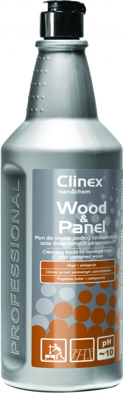 Płyn do mycia drewnianych podłóg i paneli Clinex Wood&amp;Panel, skoncentrowany, 1l