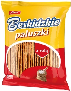 Paluszki Beskidzkie Aksam, z solą, 240g