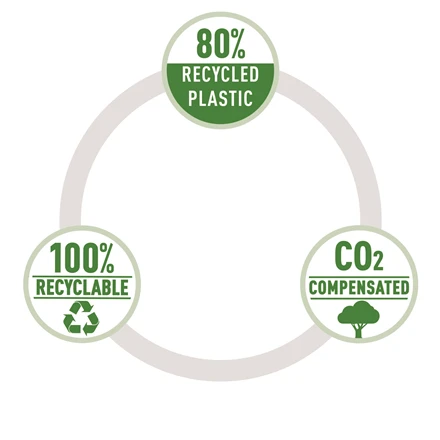 Teczka kopertowa Leitz Recycle, A4, na zatrzask, żółty