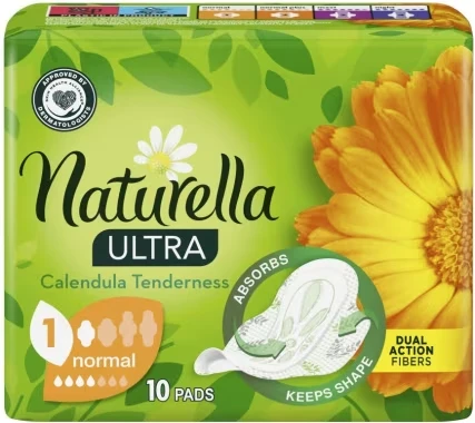 Podpaski Naturella Ultra Normal, ze skrzydełkami, 10 sztuk