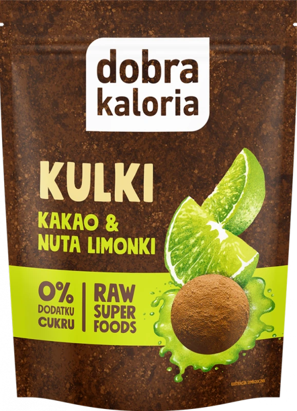 Kulki kakaowe dobra kaloria, kakao i nuta limonki, 65g