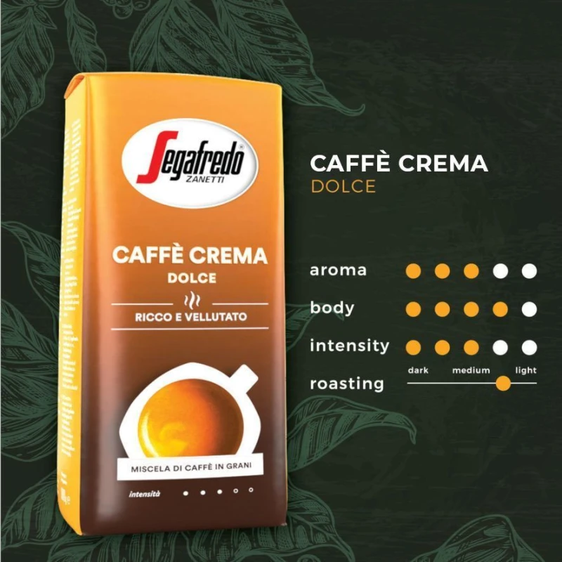 Kawa ziarnista Segafredo Caffe Crema Dolce, 1kg