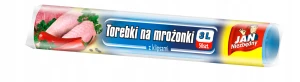 Torebki na mrożonki Jan Niezbędny, 3l, 50 sztuk, transparentny