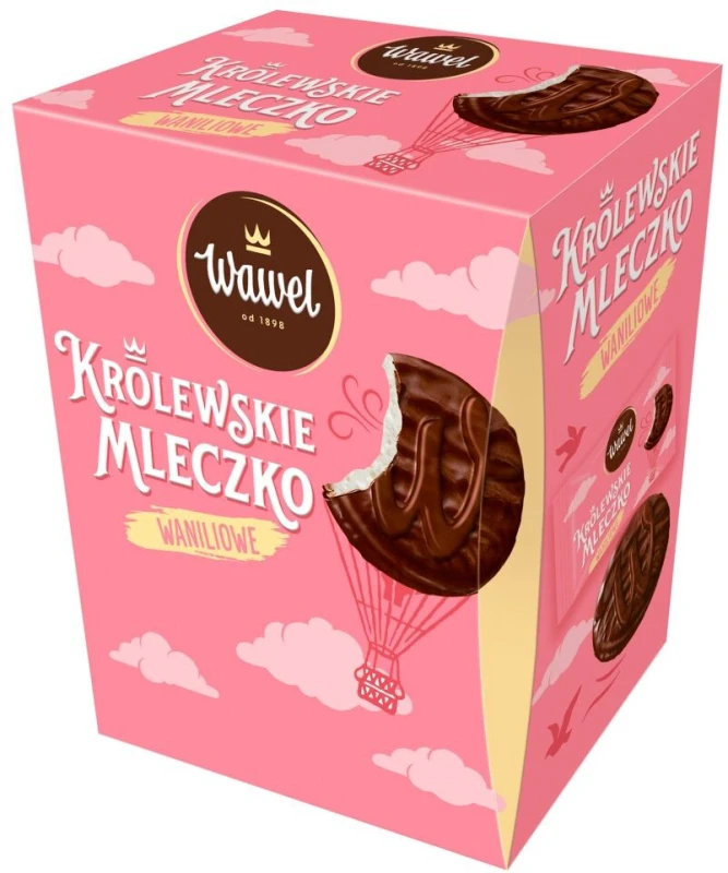 Bombonierka Królewskie Mleczko Wawel, waniliowy, 340g