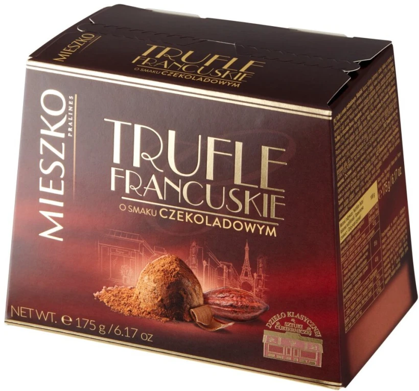 Cukierki Mieszko Trufle francuskie, czekoladowy, 175g