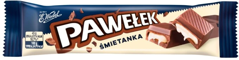 Baton Wedel Pawełek Śmietankowy, 45g