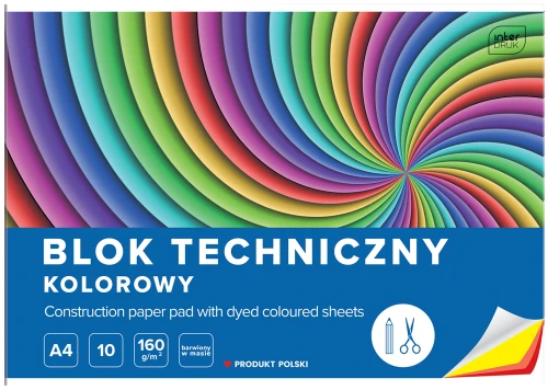 blok techniczny A4 kolorowy