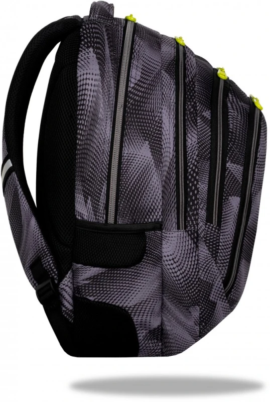 Plecak szkolny CoolPack Drafter 3 Hurricane, trzykomorowy, 27l, 44.5x32x19cm, szaro-czarny