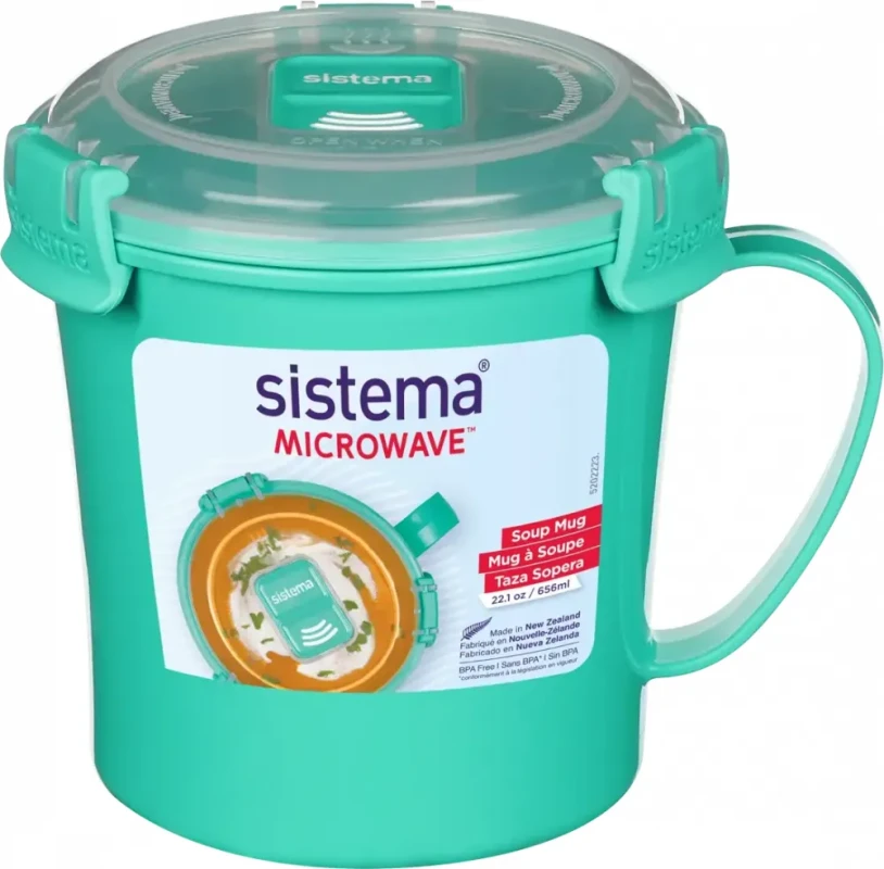 Kubek na zupę Sistema Microwave, 656ml, mix kolorów