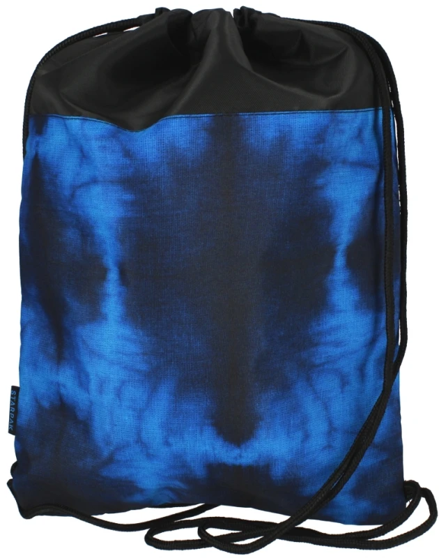 Worek na buty Starpak Tie Dye, 45x35.5cm, niebieski