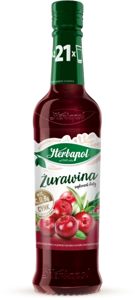 Syrop Herbapol Owocowa Spiżarnia, żurawina, 420ml