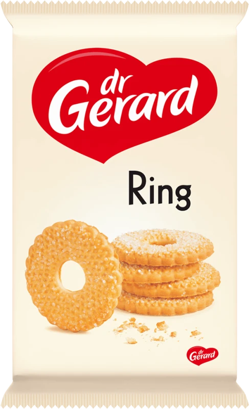 Ciastka kruche Dr Gerard Ring, posypane cukrem, 200g