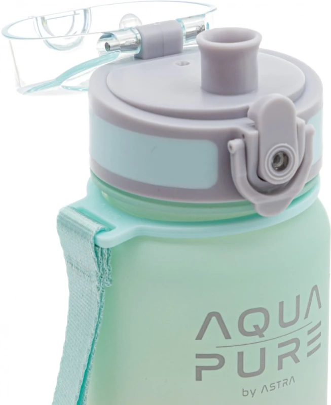 Bidon Astra Aqua Pure, tritan, 400ml, różowo-miętowy