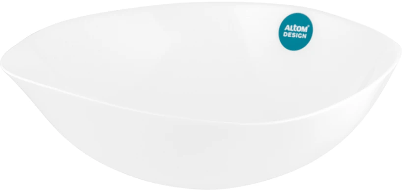 Salaterka Altom Design White Harmony, 22cm, szkło, 3 sztuki, biały