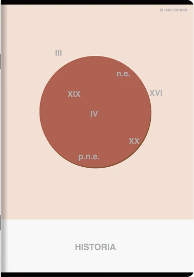 Zeszyt przedmiotowy w kratkę TOP 2000 Megamix Historia, A5, 60 kartek, mix wzorów