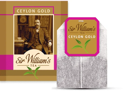 Herbata czarna w kopertach Sir Williams Tea Ceylon Gold, 50 sztuk x 2g