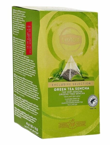 Herbata zielona w piramidkach Lipton Piramida Green Tea Sencha, 25 sztuk x 1.8g 