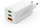 Ładowarka do telefonu Hama Mini, Power Delivery Quick Charge, GaN, 2xUSB-C/USB-A, 65W, biały