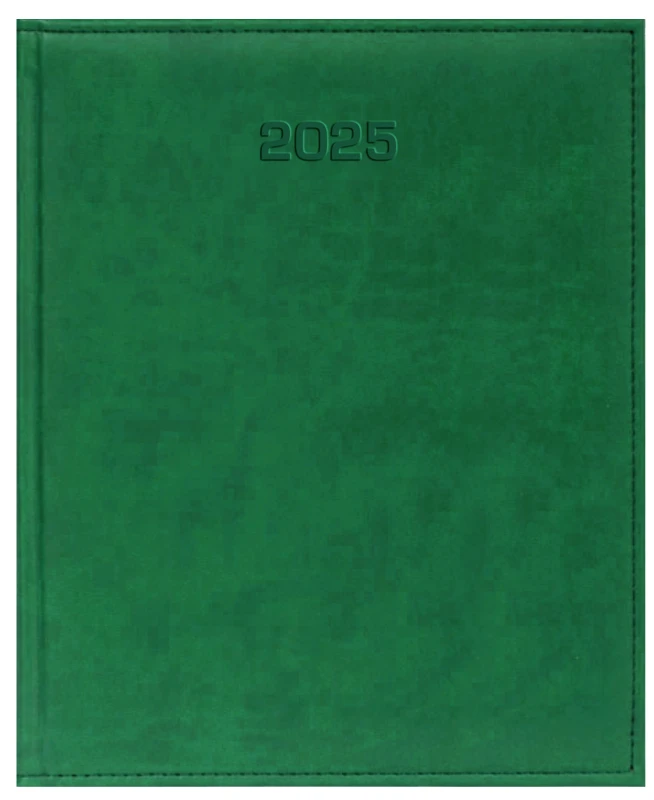 Kalendarz książkowy 2025, Udziałowiec, Vivella, A4, tygodniowy, 72 kartki, zielony