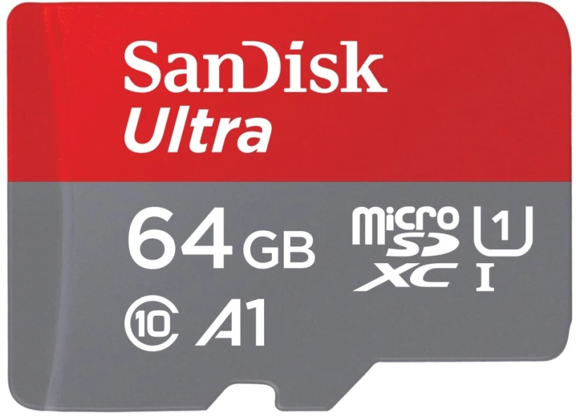 Karta pamięci Sandisk Ultra microSDXC 64GB + SD Adapter 140MB/s, A1 Class 10 UHS-I