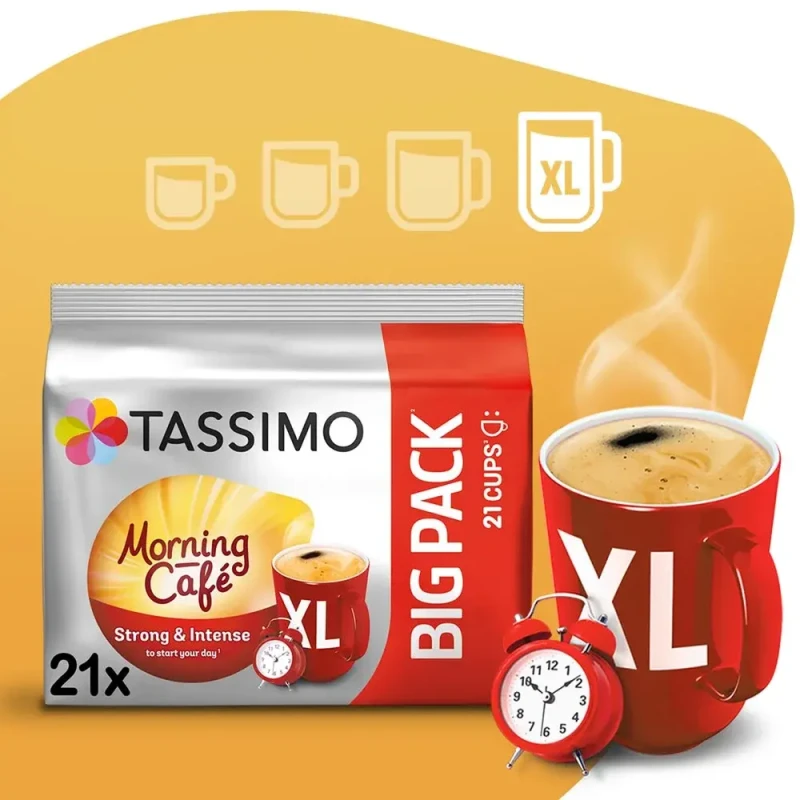 Kapsułki do ekspresu Tassimo Morning Cafe Strong &amp; Intense XL, 21 sztuk