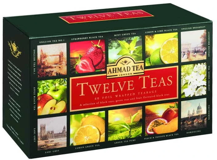 Zestaw herbat w kopertach Ahmad Tea Twelve Teas, 12 smaków, 60 sztuk x 2g