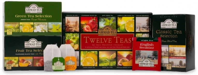 Zestaw herbat w kopertach Ahmad Tea Twelve Teas, 12 smaków, 60 sztuk x 2g