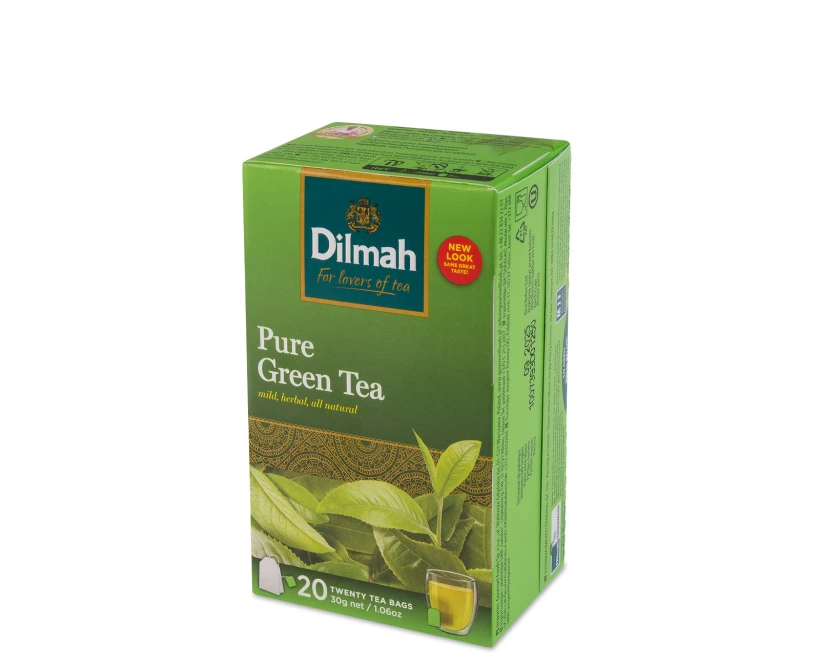 Herbata zielona w torebkach Dilmah Green Tea Pure Green, 20 sztuk x 1.5g