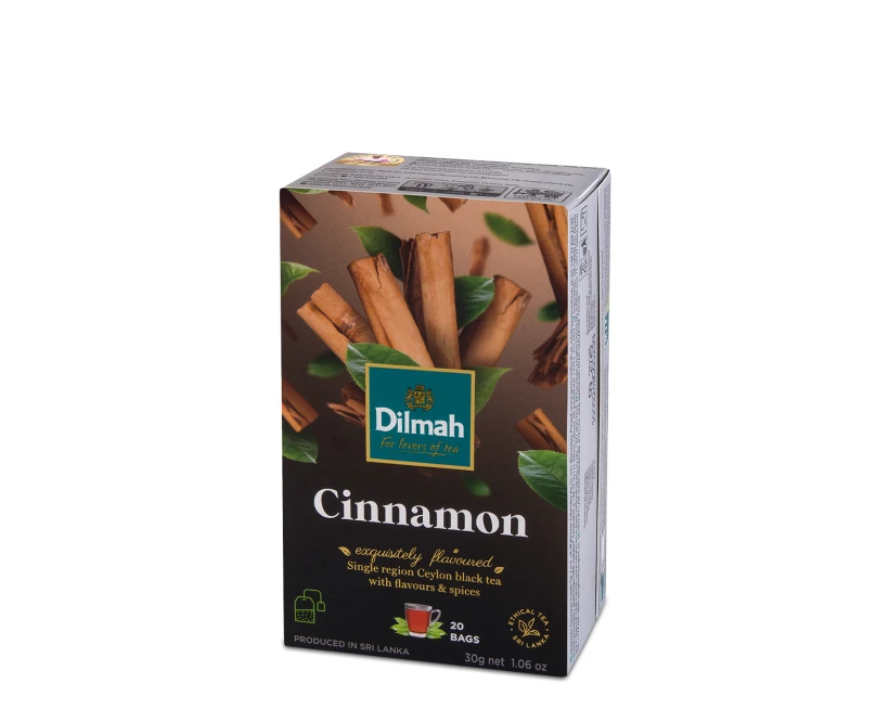 Herbata czarna aromatyzowana w torebkach Dilmah Cinnamon, cynamon, 20 sztuk x 1.5g