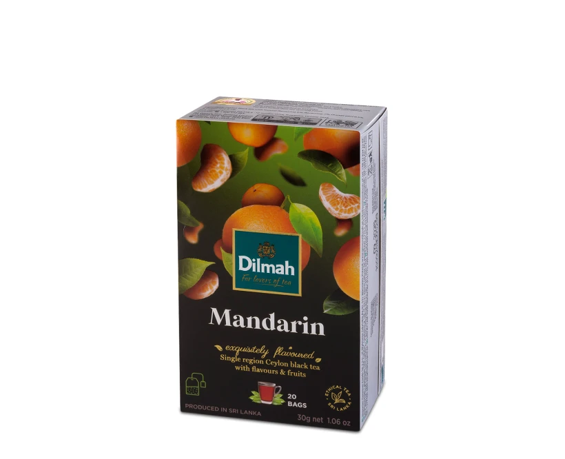 Herbata czarna aromatyzowana w torebkach Dilmah Mandarin, mandarynka, 20 sztuk x 1.5g