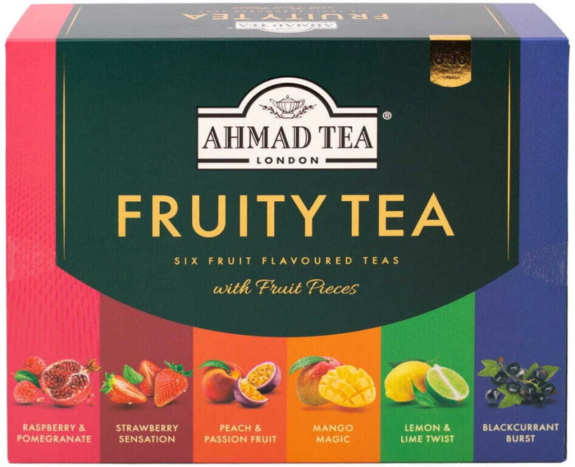 Zestaw herbat owocowych w kopertach Ahmad Tea Fruit Tea Selection, 6 smaków, 60 sztuk x 2g