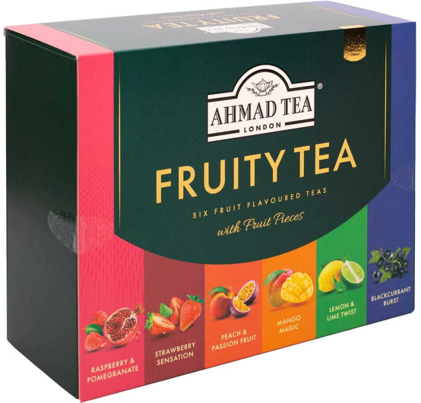 Zestaw herbat owocowych w kopertach Ahmad Tea Fruit Tea Selection, 6 smaków, 60 sztuk x 2g