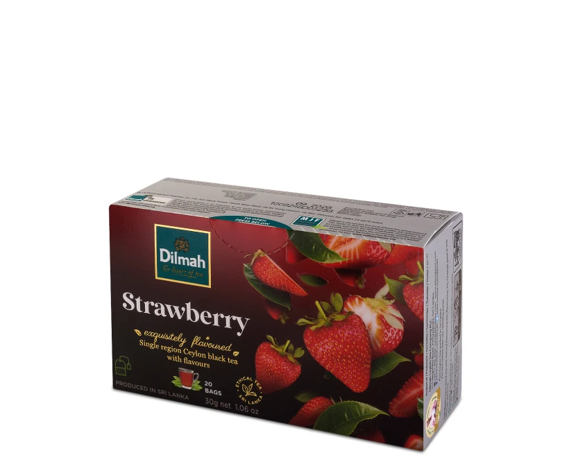 Herbata czarna aromatyzowana w kopertach Dilmah Strawberry, truskawka, 20 sztuk x 1.5g