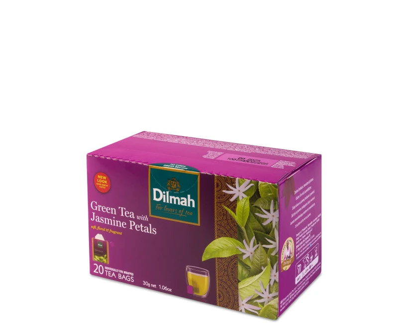 Herbata zielona smakowa w kopertach Dilmah Jasmine Green Tea, 20 sztuk x 1.5g