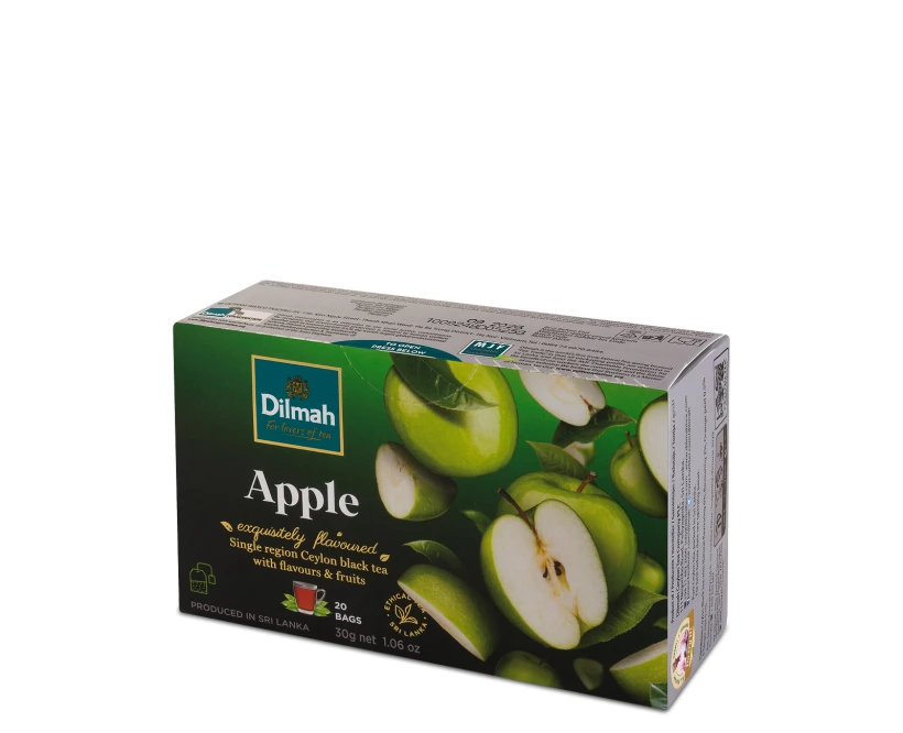 Herbata czarna aromatyzowana w torebkach Dilmah Apple, jabłko, 20 sztuk x 1.5g