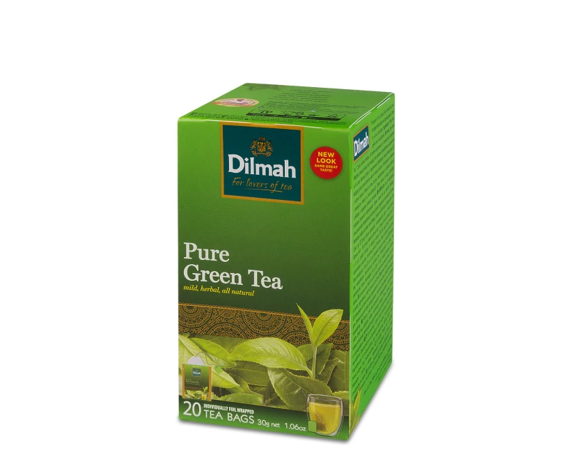 Herbata zielona w kopertach Dilmah Pure Green Tea, 20 sztuk x 1.5g