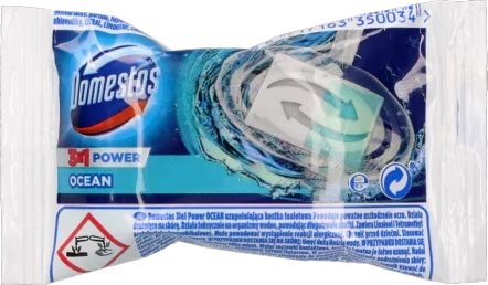 Kostka do WC Domestos, 3w1, zapas, Ocean, 35g