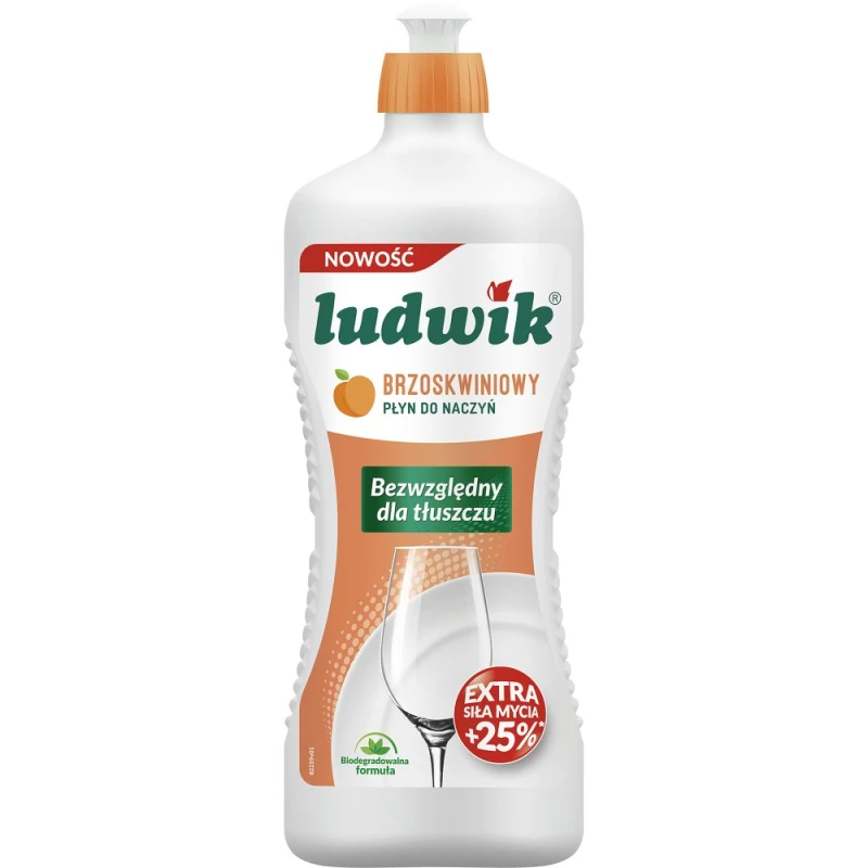 Płyn do naczyń Ludwik, brzoskwiniowy, 900g