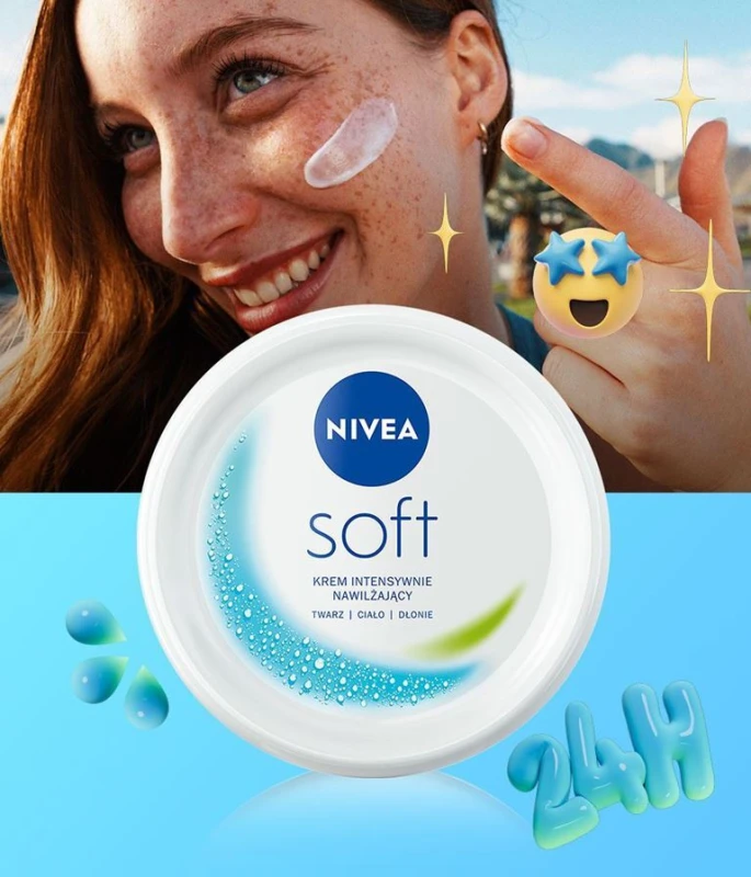 Krem do ciała i rąk Nivea Soft, nawilżający, 200ml