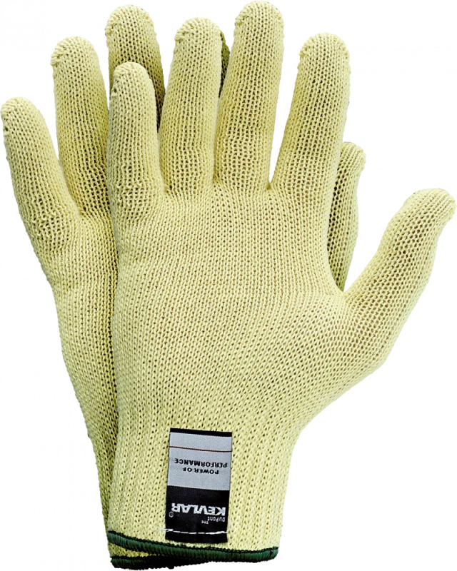 Rękawice tkaninowe JS Gloves Kevlar, rozmiar 8, żółty