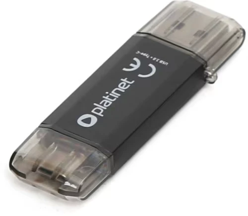 Pendrive Platinet C-Depo 2 w 1, 64GB, USB 3.0, czarny