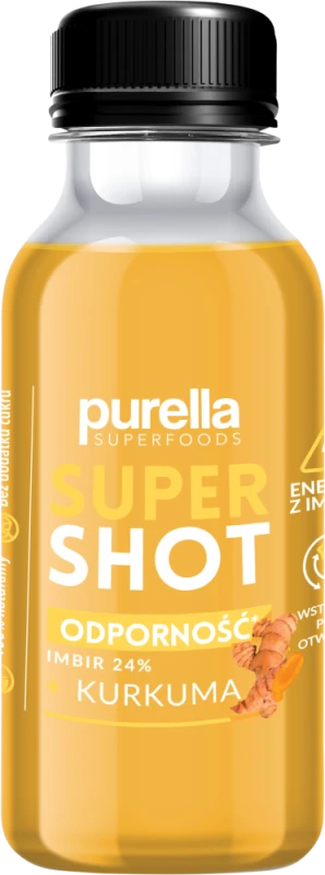 Napój imbirowy Purella SuperShot Odporność, imbir/kurkuma, 100ml