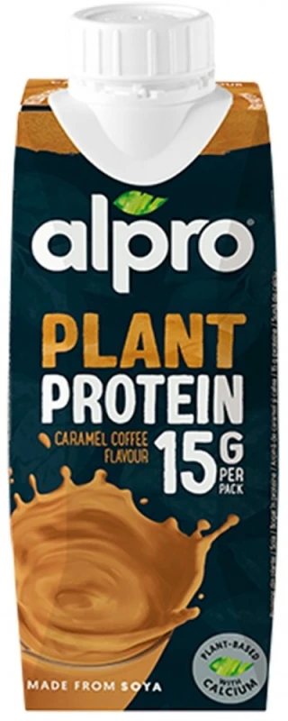 Napój sojowy wysokobiałkowy Alpro High Protein, o smaku karmelu i kawy, 250ml